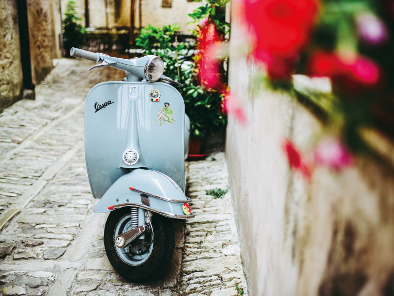 Vespa prodotto made in Italy